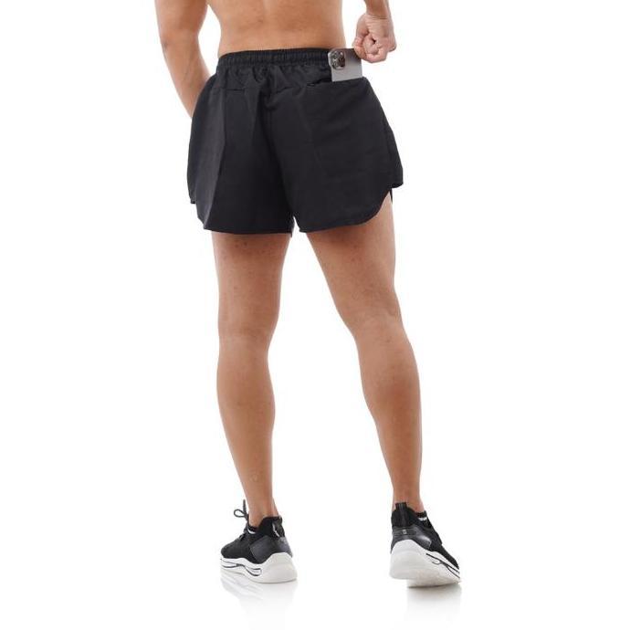 Tiento Short Pants Sporty Exo Series Celana Pendek Fitness Olahraga Gym Lari Pria Parasut