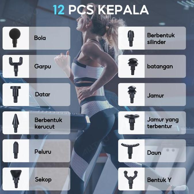 Alltou 12 In 1 Alat Pijat Listrik Terapi Otot Yang Ditingkatkan Alat Relaksasi Terapi Otot Jaringan 