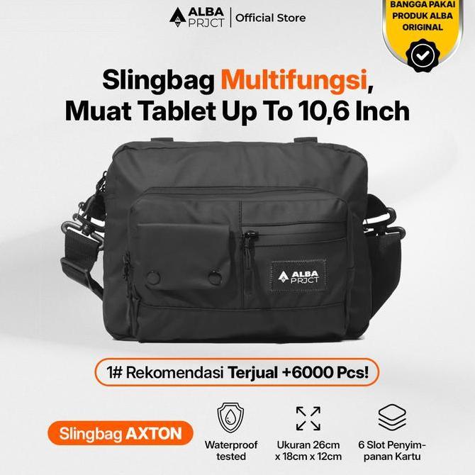 ALBA PROJECT | Slingbag Axton | Tas Selempang Pria Waterproof