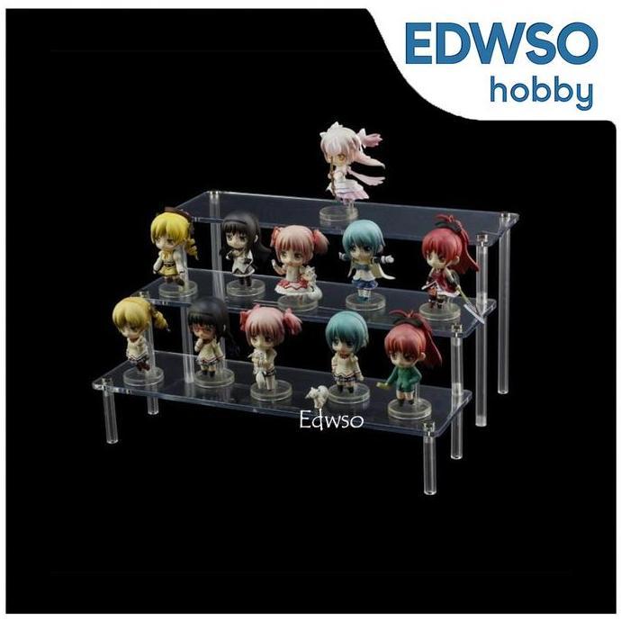 Stand Base Display Acrilic Akrilik Tingkat Action Figure Gundam SHF VT