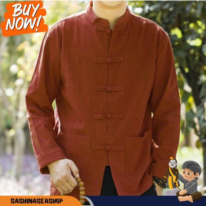 Ufc Koko Cheongsam Baju Pria Lengan Panjang Update Modern Terbaru