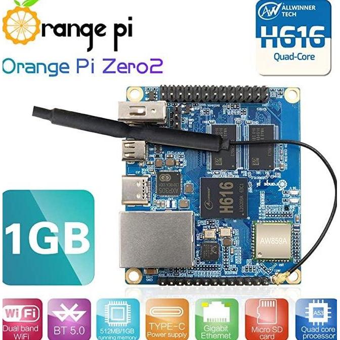 Orange Pi Zero 2 1GB Mini PC Zero2