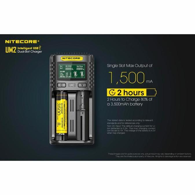 SALE - Charger Nitecore UM2 2 Slot