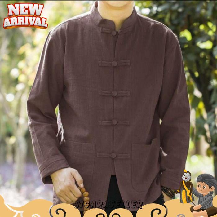 Kkm Koko Cheongsam Baju Pria Lengan Panjang Update Modern Terbaru