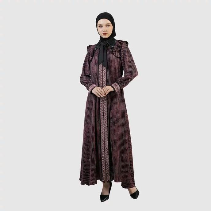 [NEW] A6653 - Abaya Hikmat Fashion Original set Hijab