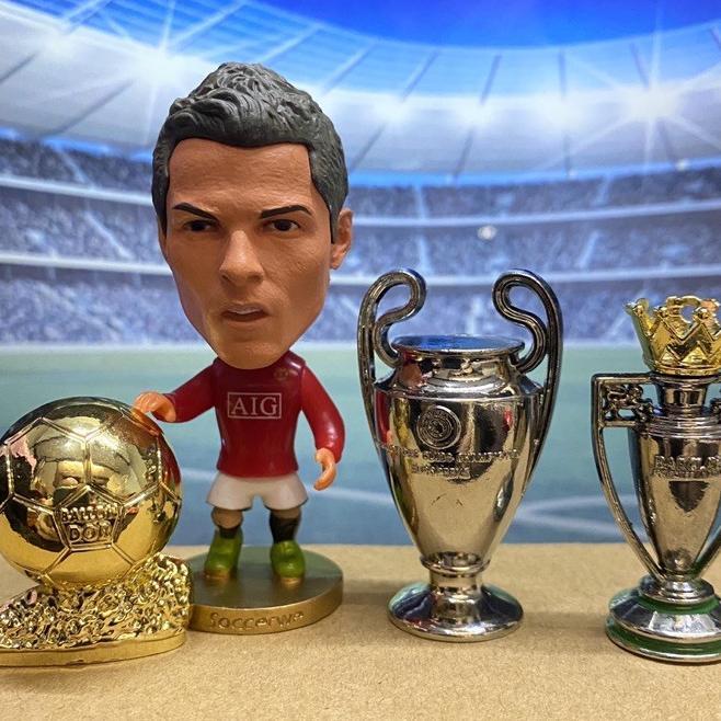 Figure Pemain Cristiano Ronaldo / Al Nassr Jv Mdrd Mu / Miniatur Figurine Pemain Bola Ronaldo Portug