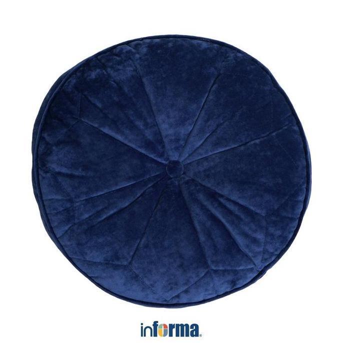 Informa 38 cm Allen Bantal Sofa Round - Biru Alas Lantai Tempat Bersantai Dekorasi Rumah Aksesori So