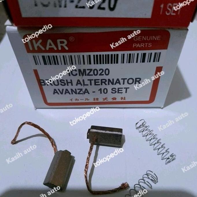 10SET CARBON BRUSH ALTERNATOR COOL DINAMO AMPER AVANZA READY