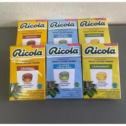 RICOLA - Permen Sugar Free Pelega Tenggorokan