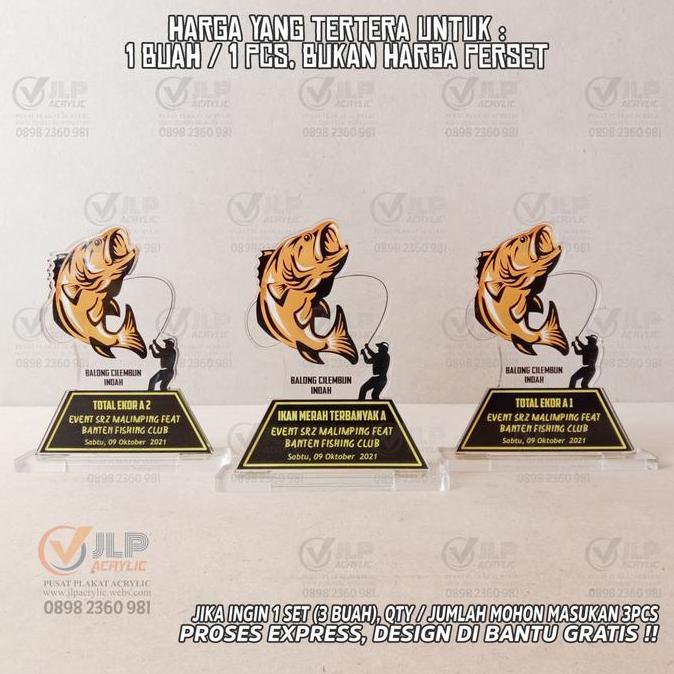 Piala Mancing, Trophy Mancing, Tropy Mancing, Tropi Mancing 20X10 J01