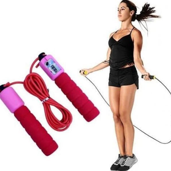 Termurah / Hot Sale Lompat Tali Skipping Rope  Tali Dengan Counter Penghitung Olahraga Tali Lompat S