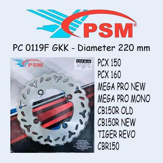 Disc Cakram Piringan Belakang Psm Vario 160 Pcx 150 Pcx 160 Adv 160 Megapro New Megapro Mono Cb 150R
