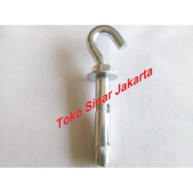 Dynabolt Gantung Gantungan Dynabolt Kait Hook Terbuka 12 mm x 70 mm