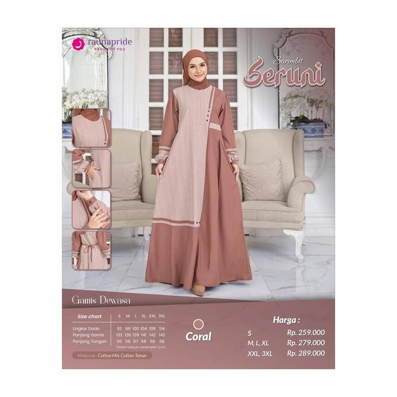 SERUNI CORAL Sarimbit Raunapride Lebaran  Couple Keluarga