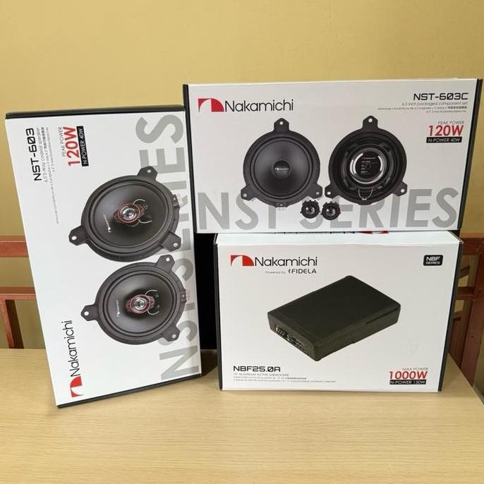 Murah Paket Audio Nakamichi Sub Kolong Nakamichi + Speaker Split Nakamichi + Speaker Coaxial Nakamic