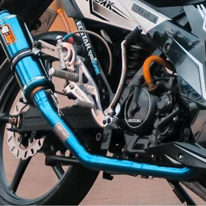 Promo Knalpot Sj88 Motor Mesin Satria Fu Injeksi Header Rr S1 Bluemoon