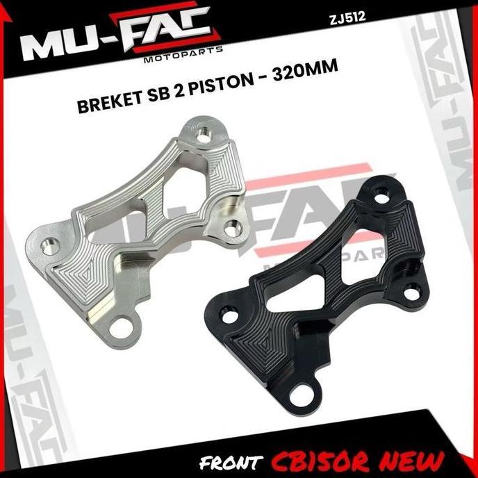 Breket Kaliper 2 Piston Depan Cb150R New Uk 320Mm Breket Samurai Brake / Axial Nolan