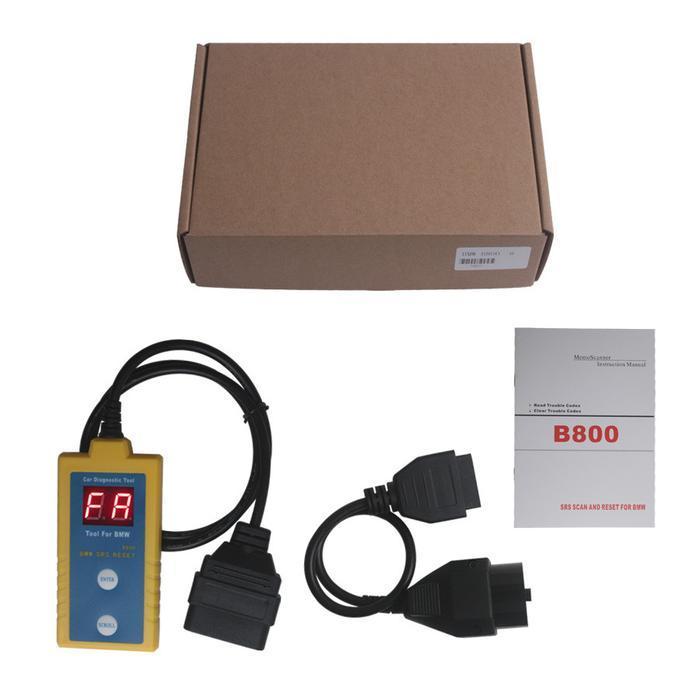 New B800 Bmw Airbag Srs Reset Scanner Obd1+Obd2 Diagnostic Tool New Stok