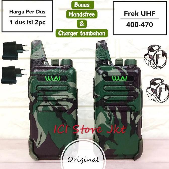 Murah Radio Ht Wlan Loreng Hijau Army / Ht Wln Loreng Hijau Army Isi 2 Pc