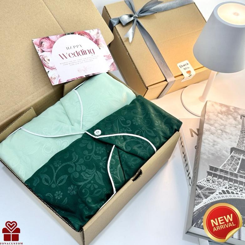 big sale hampers wedding piyama couple set | kado pernikahan anniversary pasangan hadiah valentine s