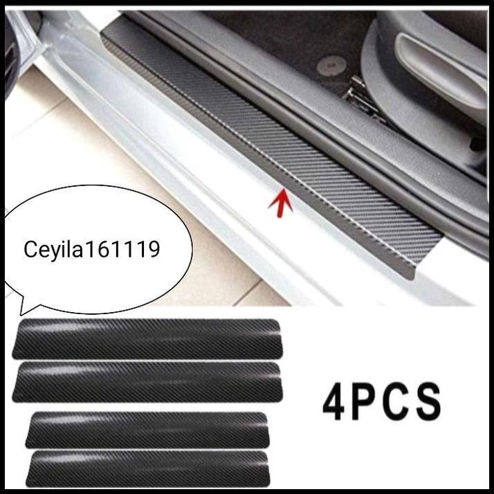 HOT DEAL SILLPLATE SAMPIING STICKER CARBON MOBIL APV/APV ARENA 