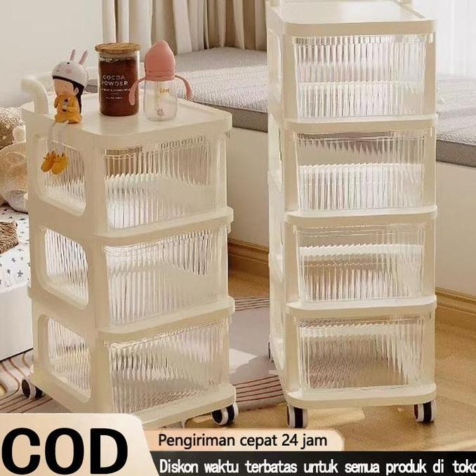 Bedola Triangle Rak Dapur Susun Rak Troli Rak Serbaguna Rak Toilet Sudut 2-5 Layer Dengan Roda Bedol