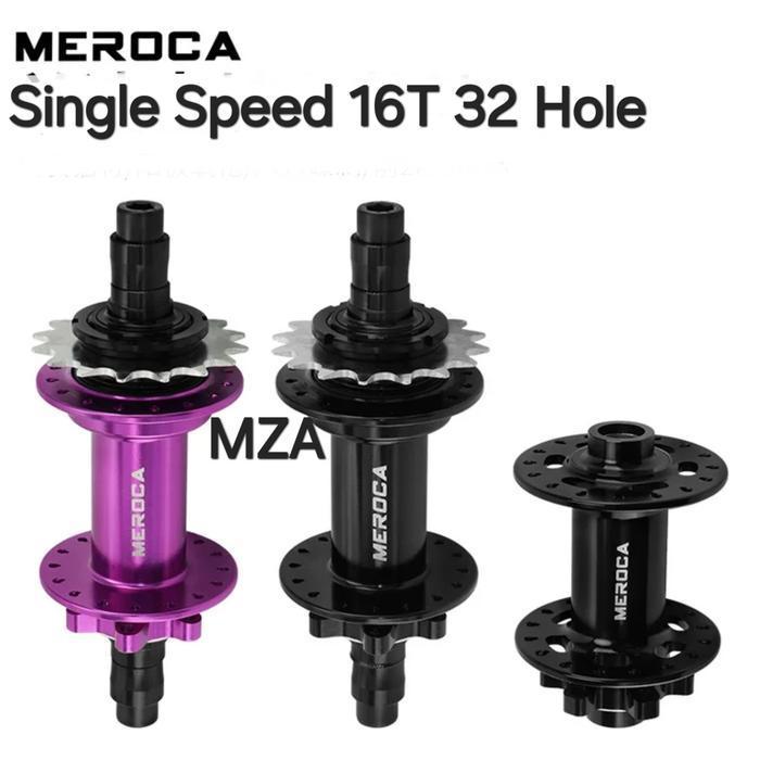 Meroca Hub Freehub Single Speed Disc Brake 32 Hole 16T 5 Bearing Hub Sepeda BMX Dirt Jump Fixie