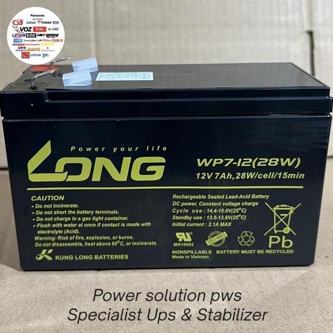 Aki Battery LONG WP7-12 28W WPS7-12 12V 7Ah Accu Aki UPS APC original