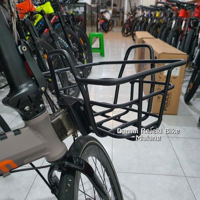 Keranjang sepeda lipat untuk front block