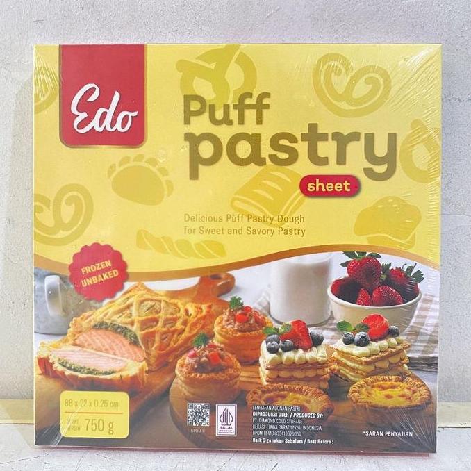 Edo Puff Pastry 750 gram | edo puff pastry | puff pastry