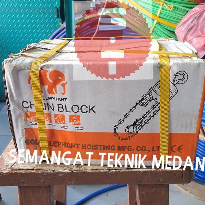 CHAIN BLOCK TAKEL KATROL HOIST 1TON 1 TON 3 METER 3 M ELEPHANT GAJAH