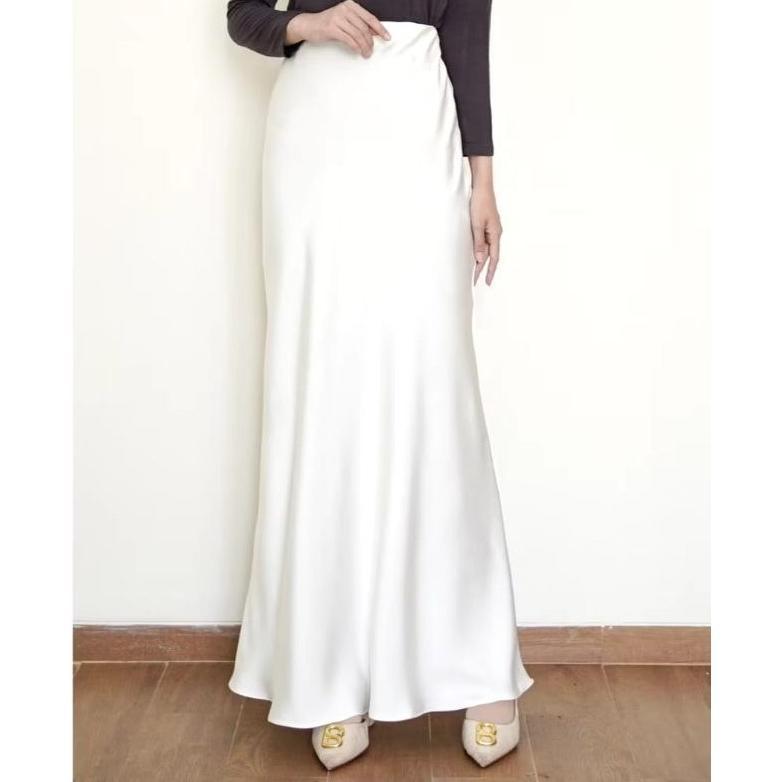 HOT DEALS ROK SATIN SILK PREMIUM / PREMIUM SATIN SILK SKIRT / ROK WANITA / KOREAN SKIRT