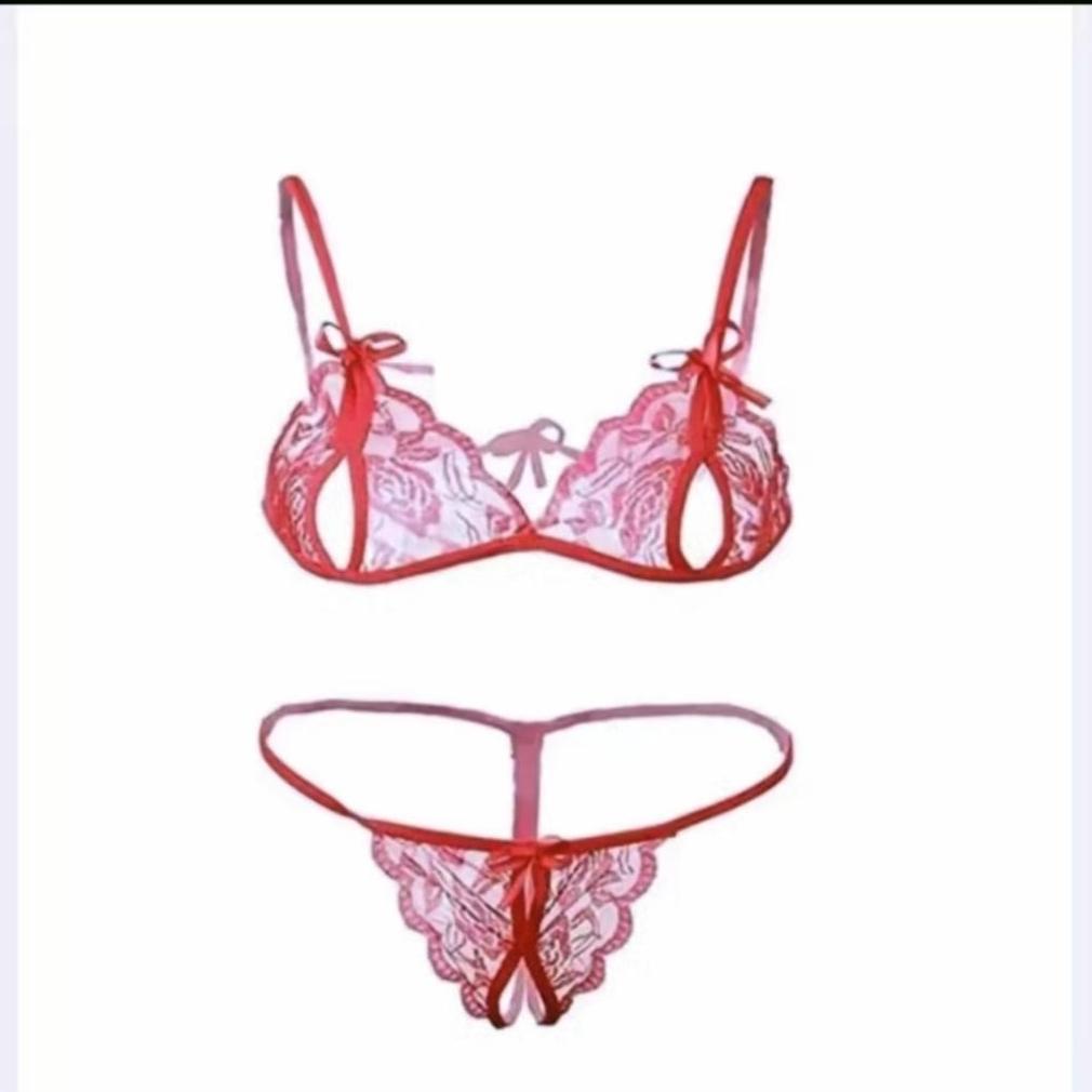 Hot Sale Set Bra Sexy Korea Renda Transparan Lembut