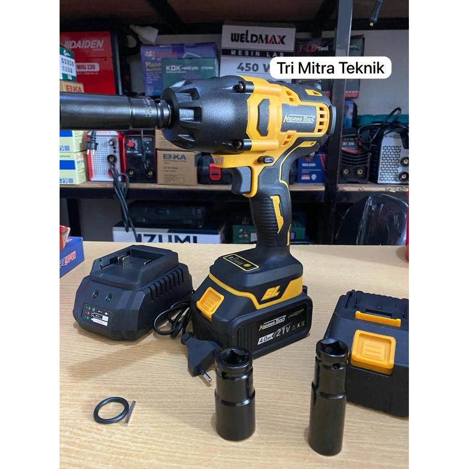 Nagawa Bor Impact Torsi Besar 600N.M Brushless Motor Fulset Bergaransi