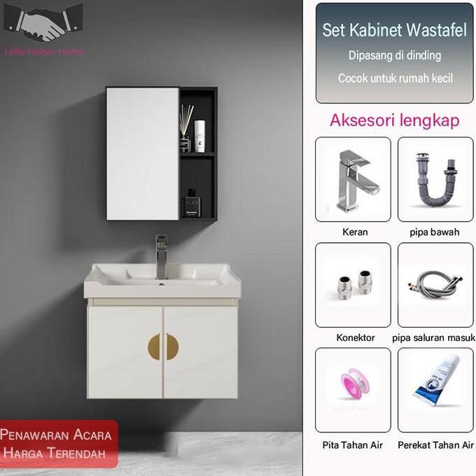 Murah Wastafel Kamar Mandi50CmWastafel Kamar Mandi Set Kabinet Wastafel Dinding Wastafel Cuci Tangan