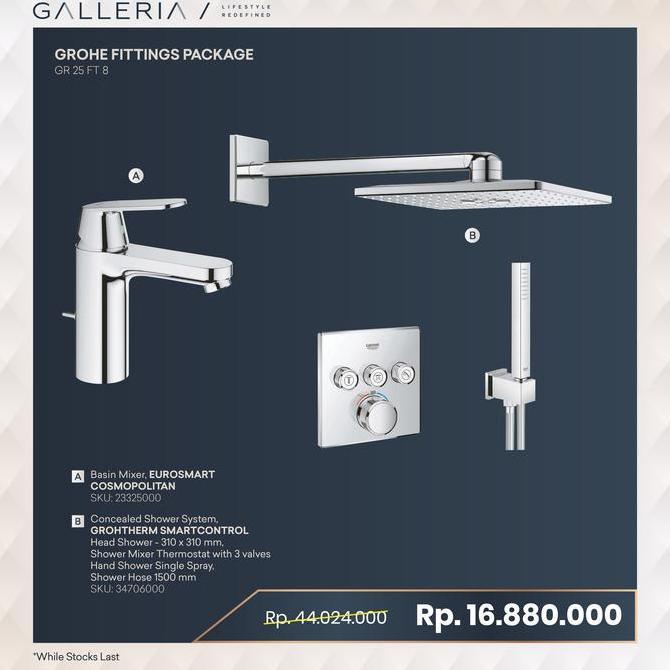 Murah Grohe Fitting Package / Grohe Paket Shower