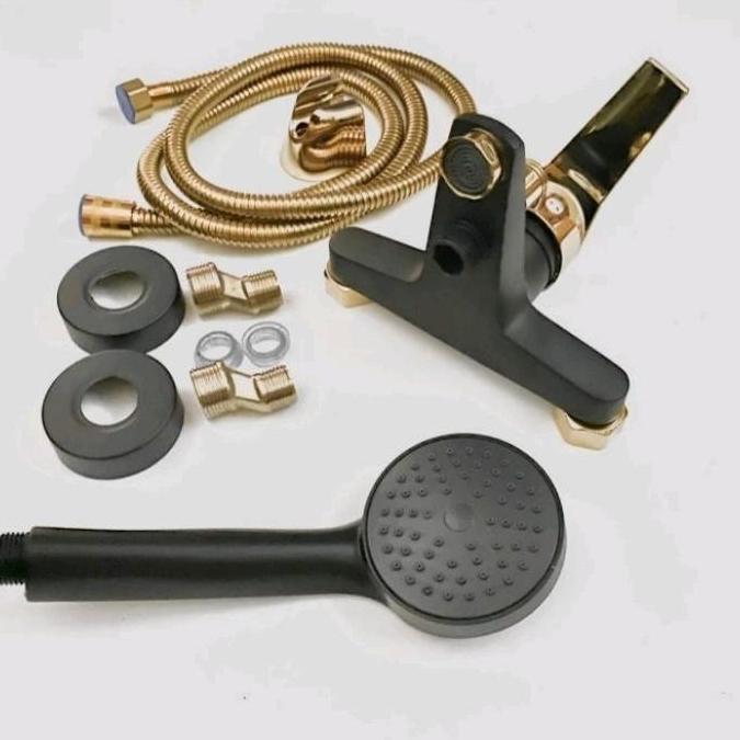 Promo Kran Bathtub Panas Dingin Black Gold/Keran Air/Kran Shower