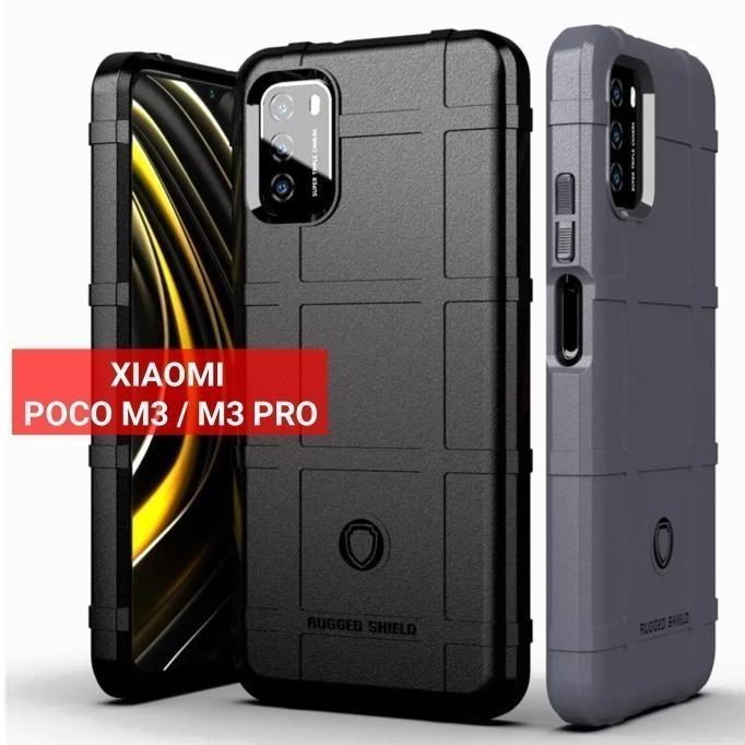 HOT CASE XIAOMI POCO M3 / POCO M3 PRO RUGGED SHIELD ARMOR MILITARY ANTI SHOCK PROOF - RUGGED-SHIELD