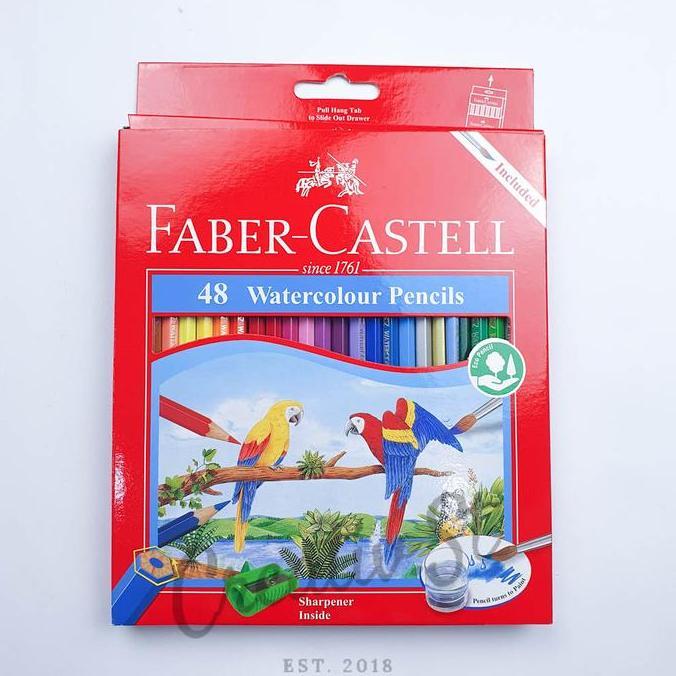 Faber Castell Faber-Castell Pensil Warna WaterColour 48 Warna Aquarelle Color Pencil