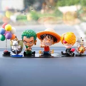 Termurah  Pajangan Dashboard Mobil Motif One Piece / Aksesoris Dashboard Mobil One Piece / Untuk Paj