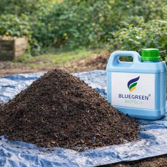 Komposter BlueGreen Biotech Dekomposer Alami Tercepat 1L Bioaktivator Fermentasi Limbah Jadi Kompos