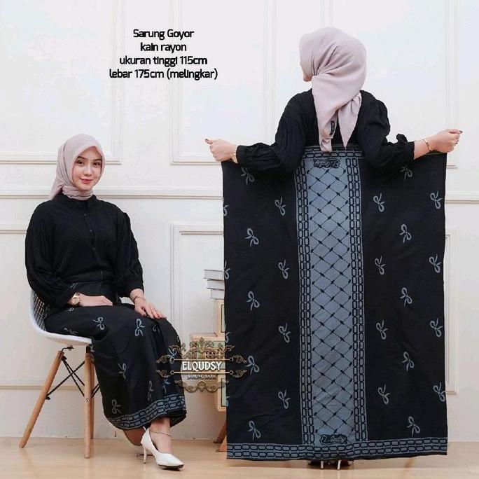 Afi New Sarung Santri putri Sarung Rayon Goyor sarung santri pondok Wanita/Pria Muslim Adem Lembut N
