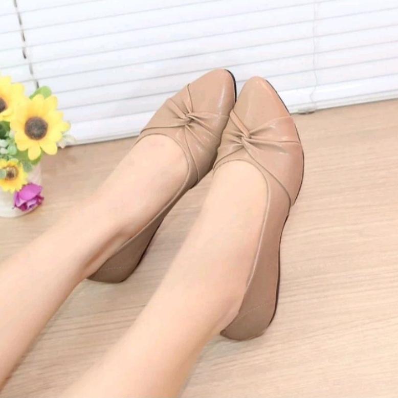 Super Deal Clavio Tania Flatshoes Sol Karet Anti Licin