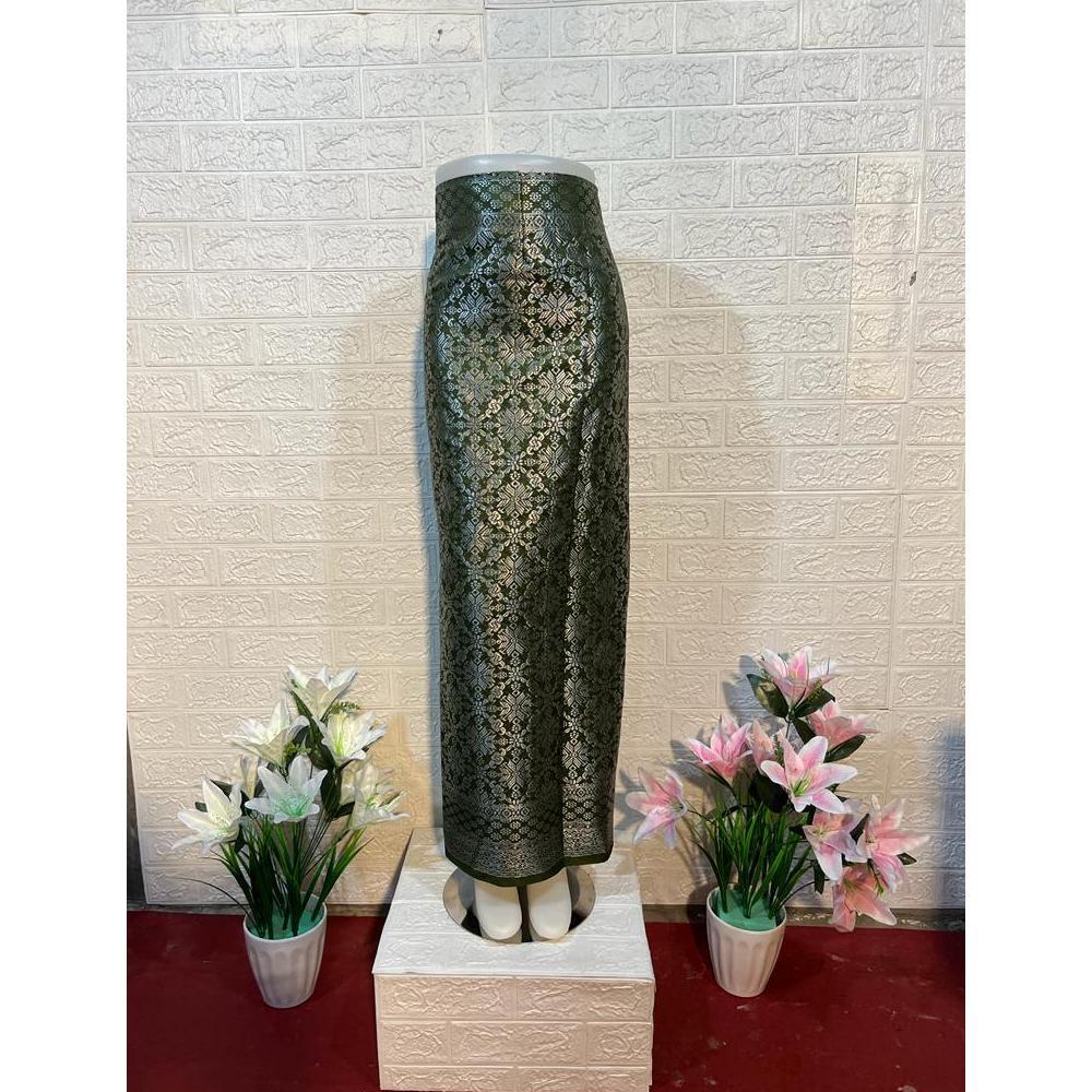 Cuci Gudang Natalia Kebaya Rok Lilit Songket Tenun || Hijau Series || Bawahan Kebaya Lilit Modern ||