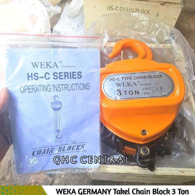 ZISIMAHE Chain Block Weka 3 Ton 5 Meter Takel 3 Ton 5 Meter Germany