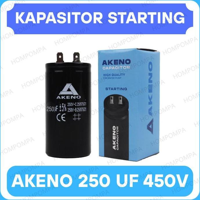 WAKEDEWE KAPASITOR STARTING 250 UF AKENO - START CAPACITOR 250UF 250V CD60
