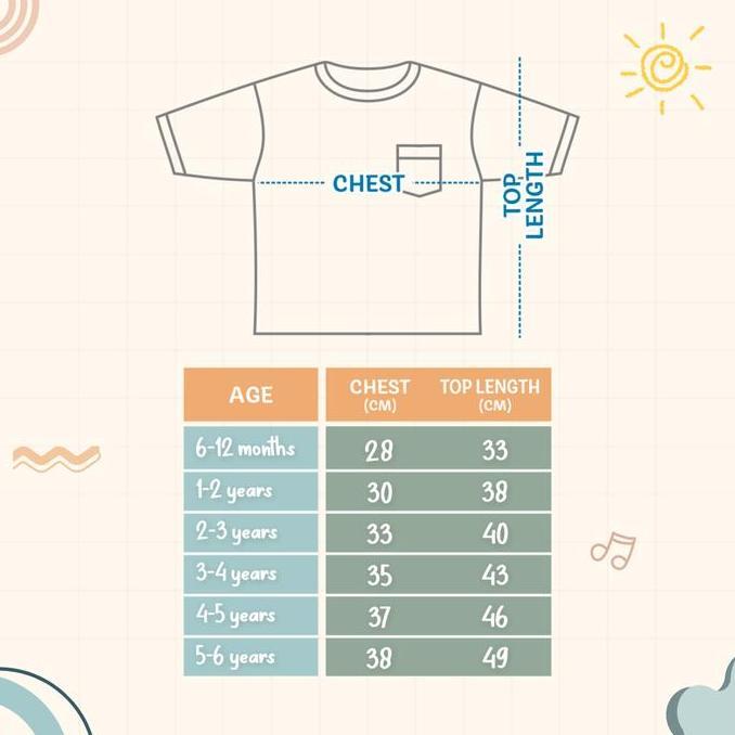 HARGA PABRIK - Kaos Bayi dan Anak Pocket usia 6 bulan - 6 tahun / Kaos Bayi / Kaos Anak / Kaos Pocke