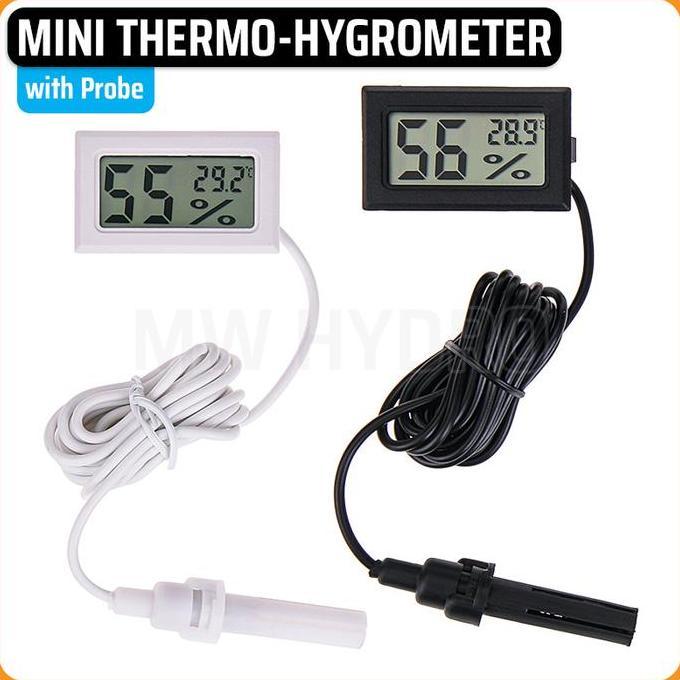 Mini Digital Thermometer & Hygrometer with Probe terlaris