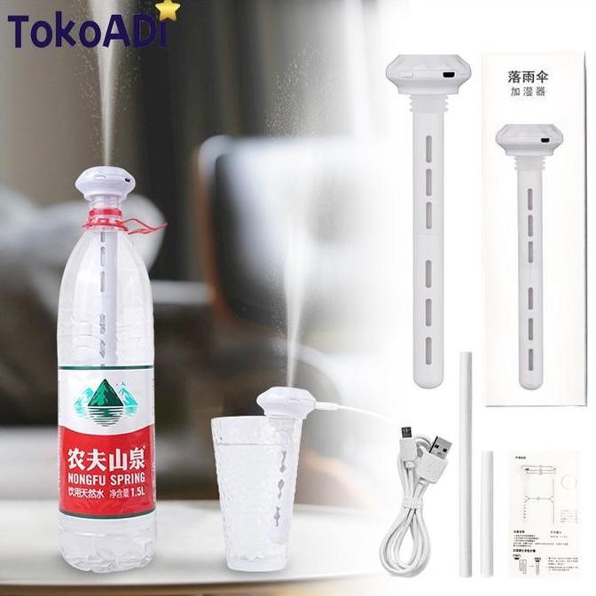 FEWRITZ Mini Humidifier Portable Ultrasonic Air Humidifier Portable Celup 300ml Umbrella Humidifier