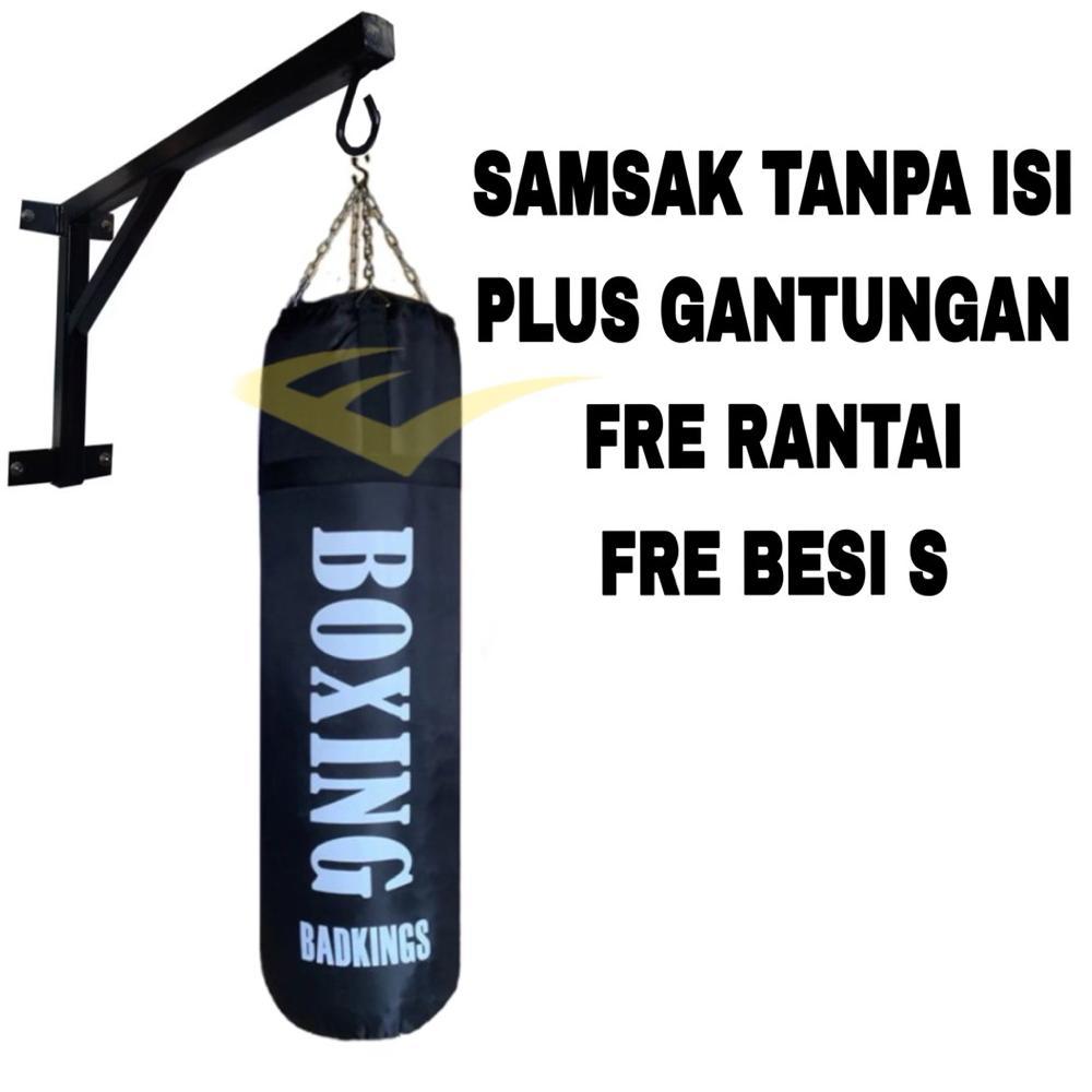 Samsak Tinju Tanpa Isi+Gantungan Samsak Tinju Alat Olahraga Muaythai Mma Boxing